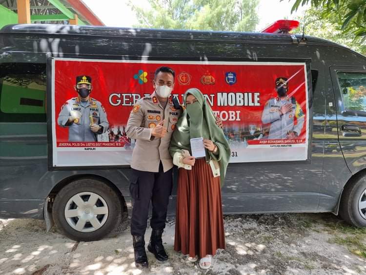Data Vaksinasi Untuk Kabupaten Wakatobi Capai 84.30 Persen, Ini Amanat Kapolres Wakatobi