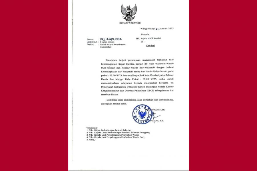 Diduga Adanya Indikasi Melawan Hukum dan Salah Gunakan Wewenang Bupati Wakatobi Haliana di Semprot